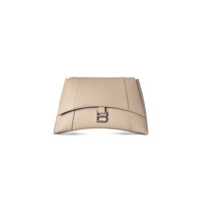 BALENCIAGA DOWN TOWN SHOULDER BAG IN APRICOT 7364732AFBZ7000 (30*17.3*9.9cm)